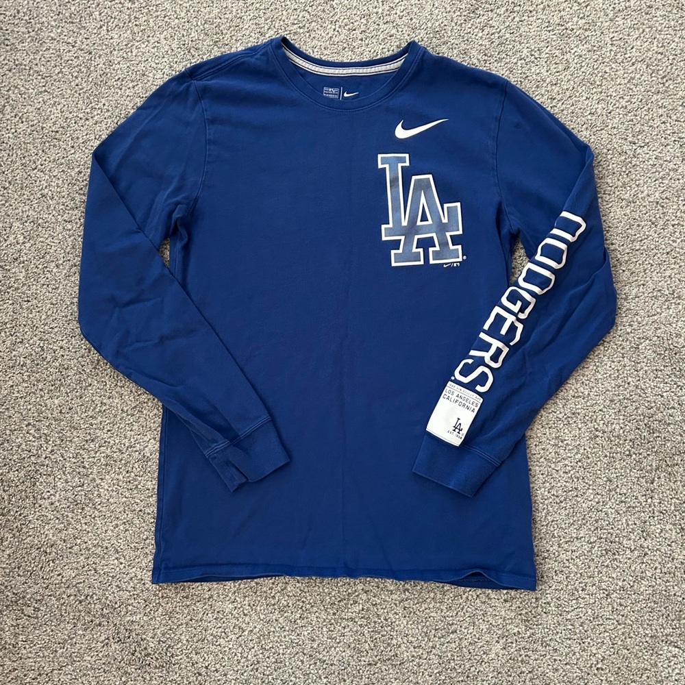 Nike Blue LA Dodgers Long Sleeve Tee